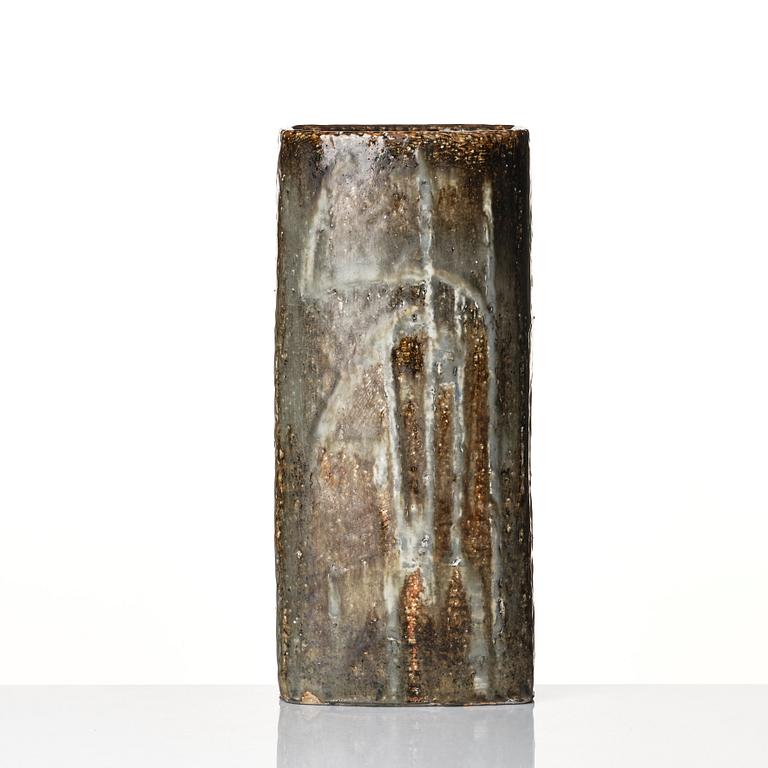 Carl-Harry Stålhane, a unique stoneware vase, Rörstrand, Sweden 1963.