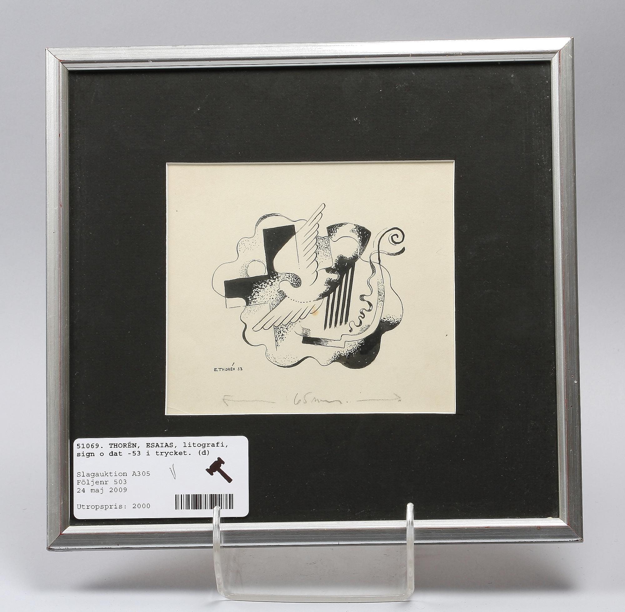THORÉN, ESAIAS, tuschteckning, sign o dat -53.