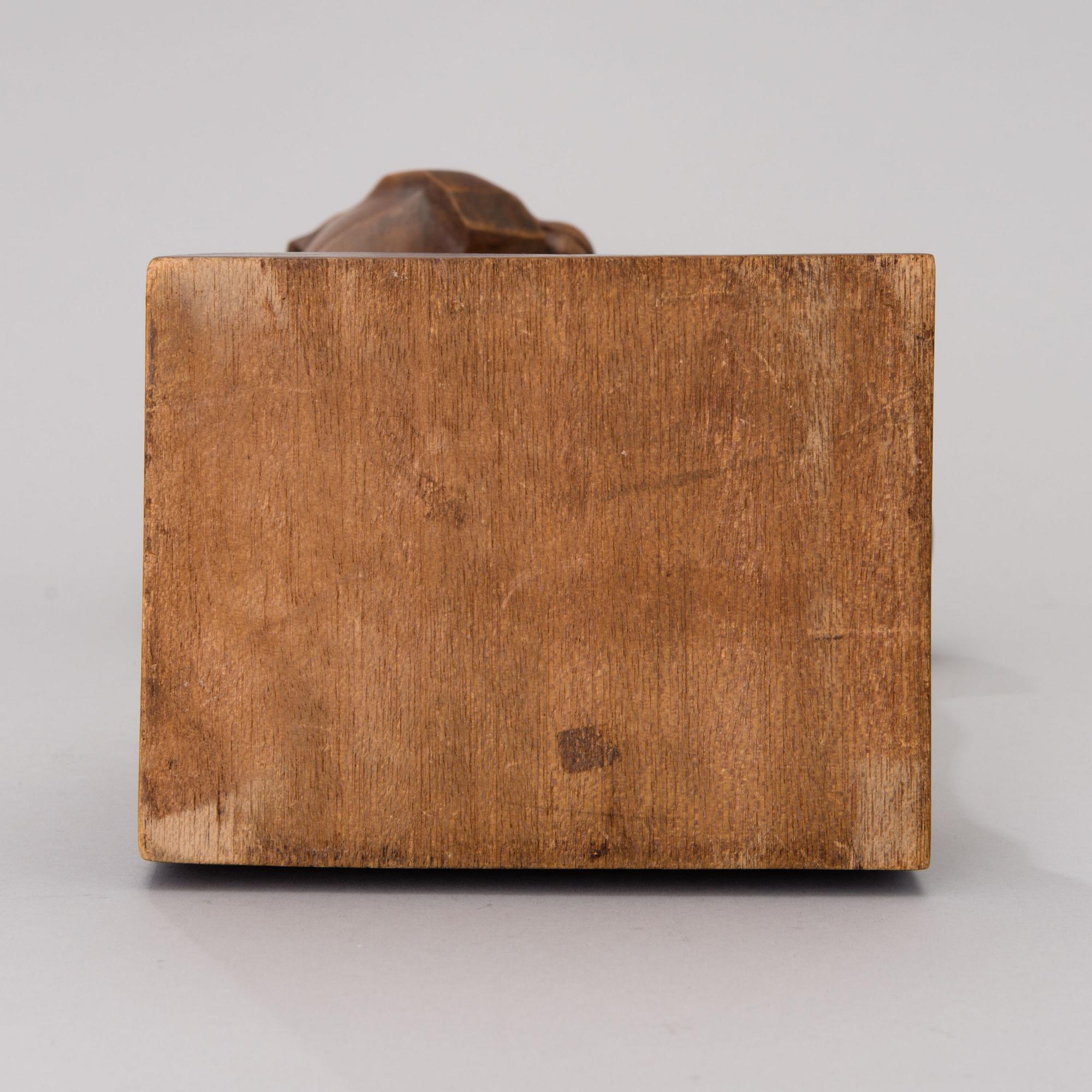 a wooden sculpture, marked Ukko Talvi, the first half of the 20th century.