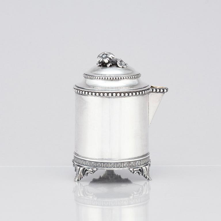 A Swedish Gustavian silver milk-jug, mark of Johan Malmstedt, Göteborg 1785.