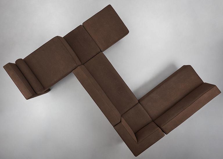 Vladimir Kagan, 'Omnibus 1', a modular sofa in 5 parts, Vladimir Kagan Designs INC, USA, 1970s.