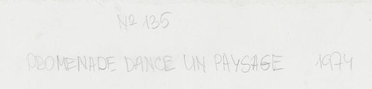 Max Papart, "Promenade dance un paysage".