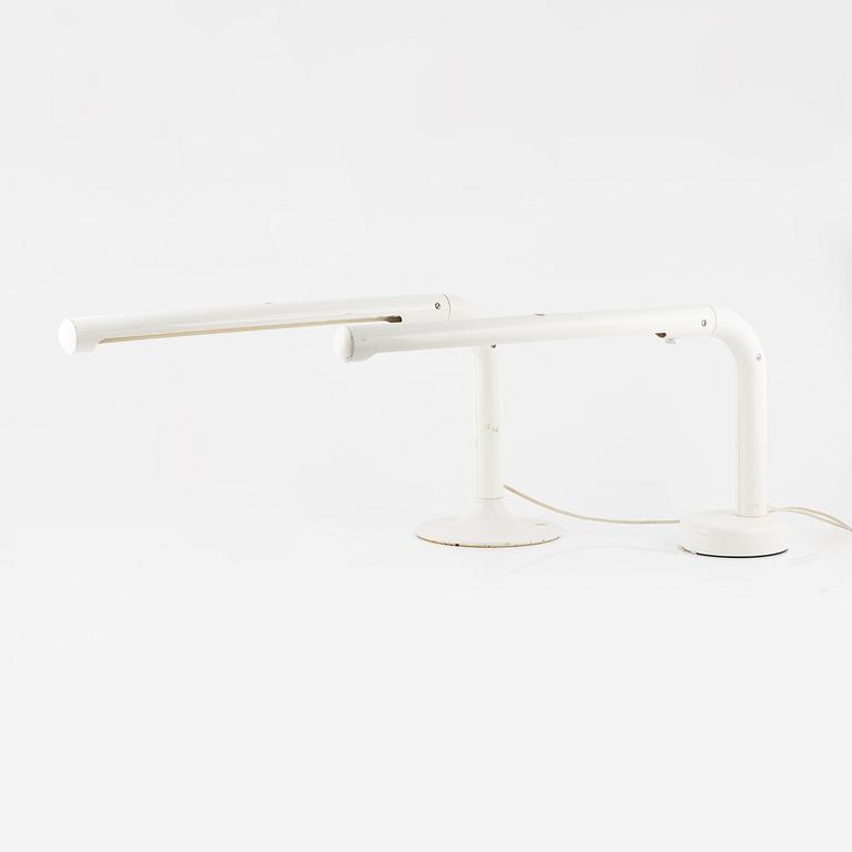 Anders Pehrson, two similar 'Tube' table lamps, Ateljé Lykten, 1970's.