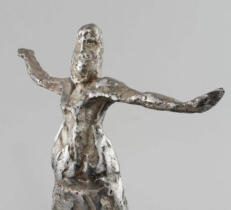 SKULPTUR, vitmetall, 1900-talets andra hälft.