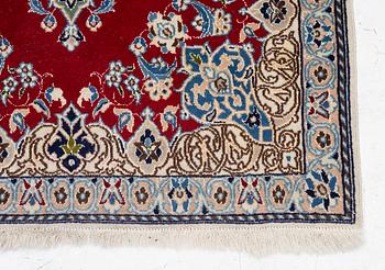 Matta, orientalisk, silkeinslag, 250 x 87 cm.