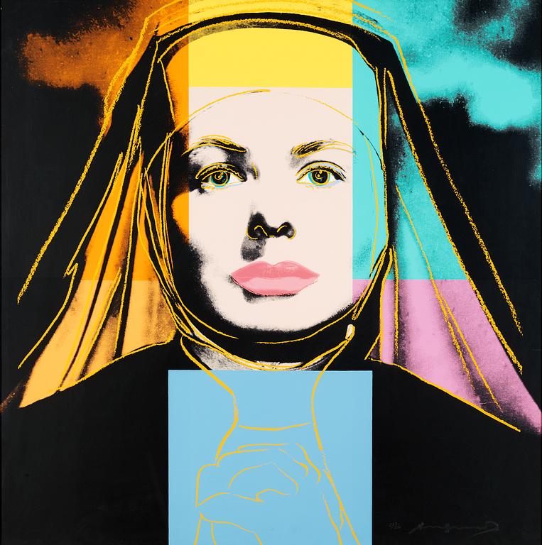 Andy Warhol, "The Nun", from: "Ingrid Bergman".