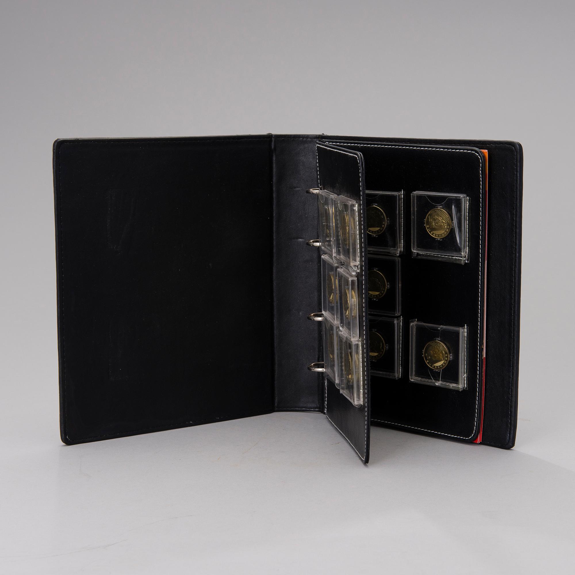 A set of eleven collector's coins from the Olympic Games, China 2008.