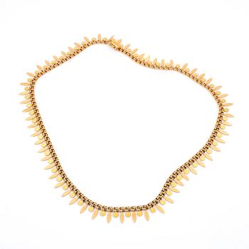 COLLIER, 14K guld. Vikt ca 22,29 g.