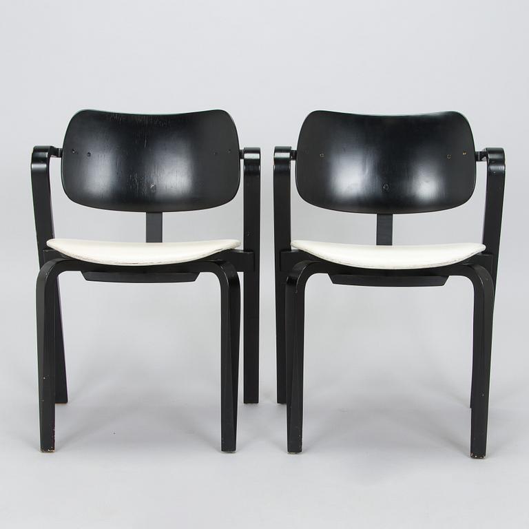Ilmari Tapiovaara, a set of six 1960s 'Aslak' armchairs for Asko, Finland.