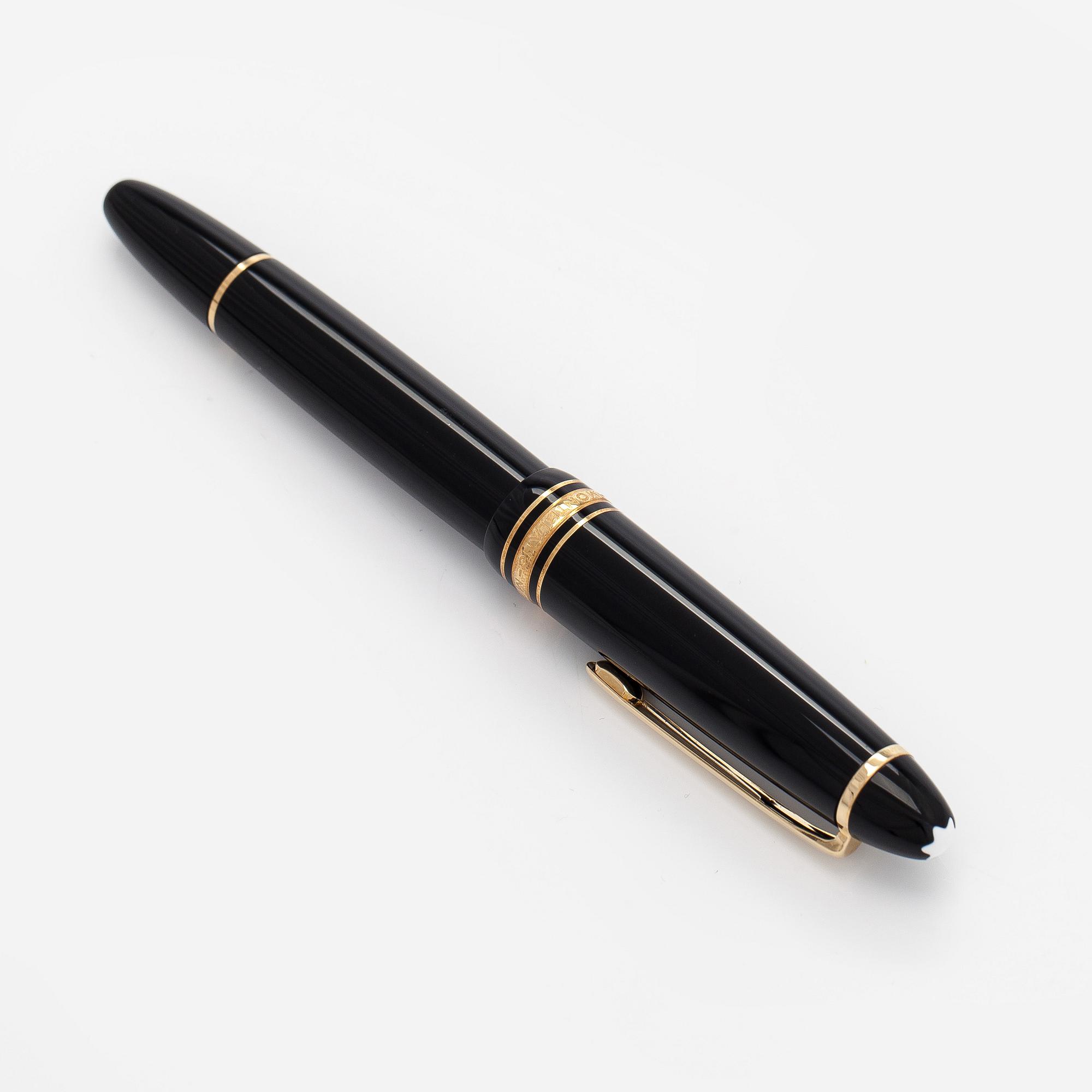 Montblanc, a Meisterstück fountain pen.