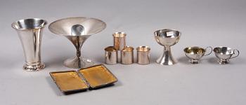 PARTI SILVER, 10 delar. Bla GAB Stockholm 1912.