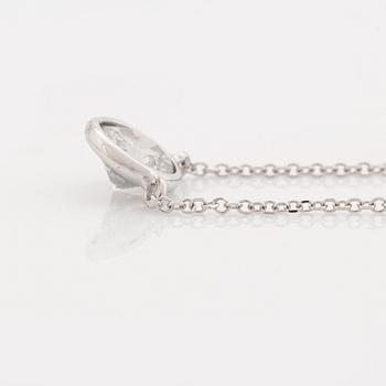 Brilliant cut diamond necklace.