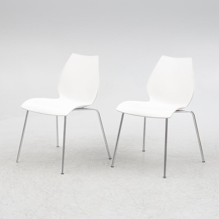 Vico Magistretti, twelve "Maui" chairs, Kartell.