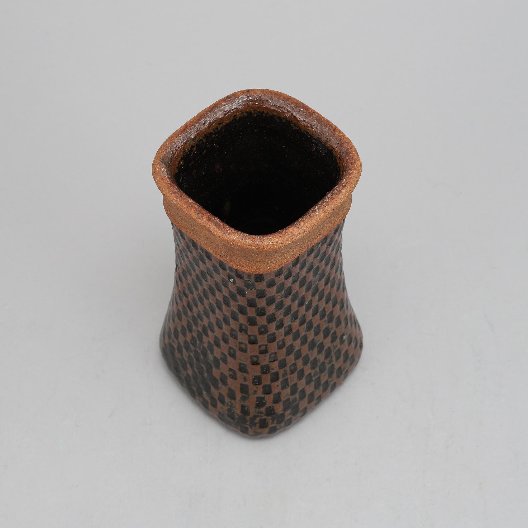 Stig Lindberg, a stoneware vase, Gustavsberg Studio, signed.