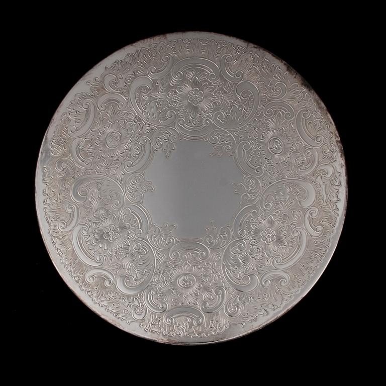 UNDERLÄGG, 12 st, försilvrade, England 1900-tal.