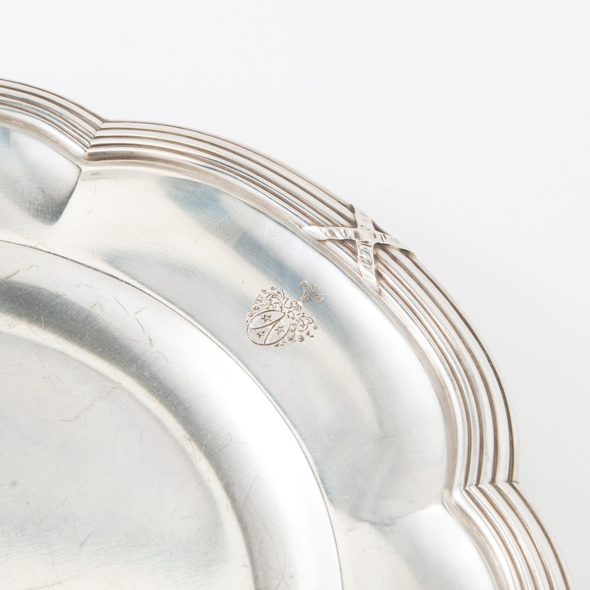 Fat 4 st silver omkring 1900.