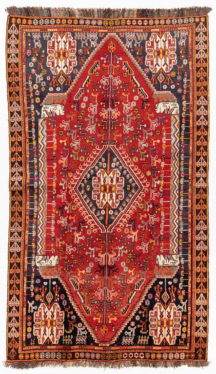 Rug, Qashghai, approx. 232 x 133 cm.