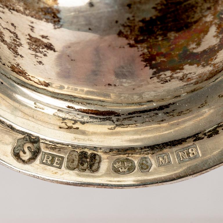 Ragnar Ericson druvpokal barockstil silver Malmö 1939.