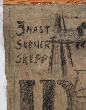 Gösta Werner, 3-masted schooner ship.