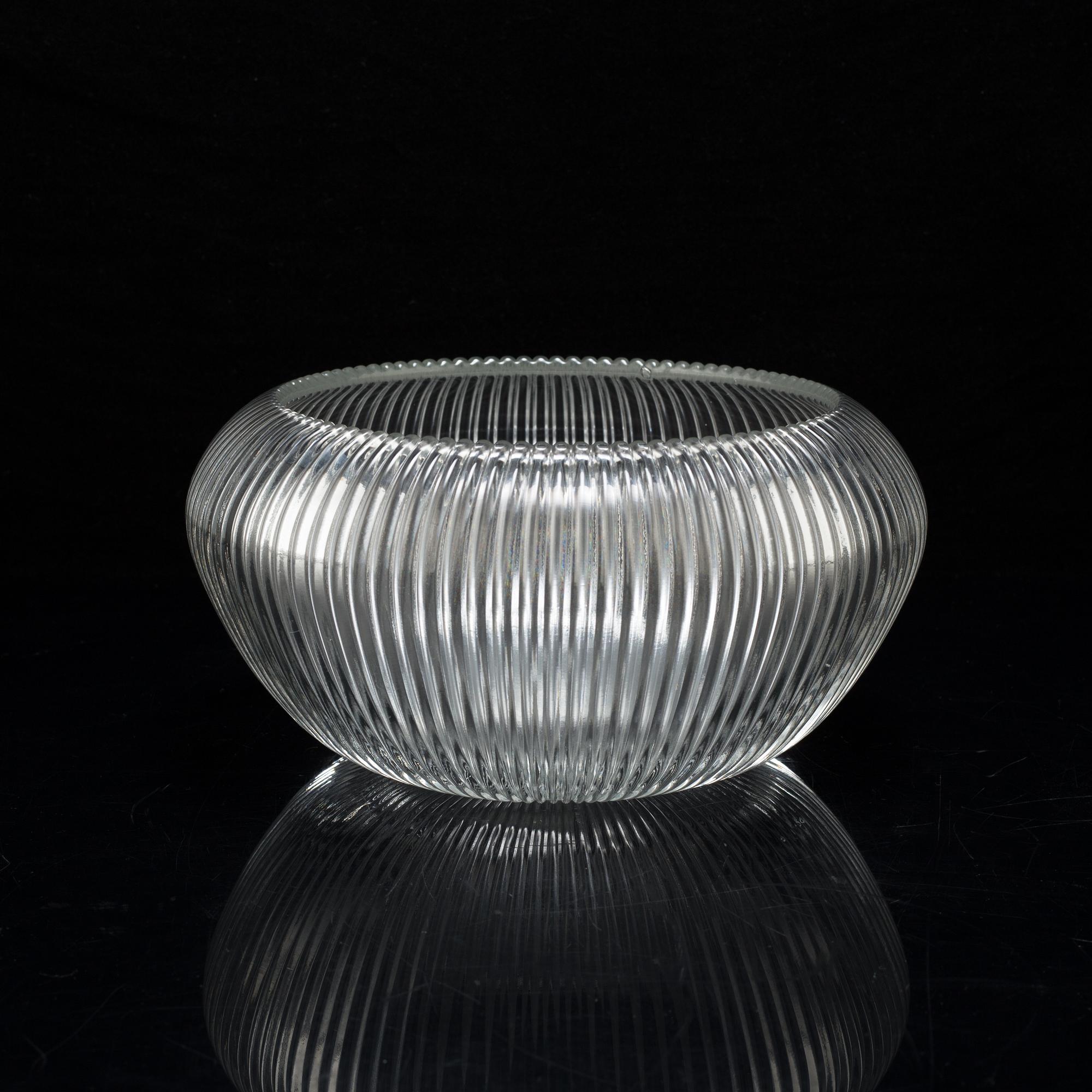ARTHUR PERCY, skål, glas, "Reffla", Gullaskruf, 1950-tal.