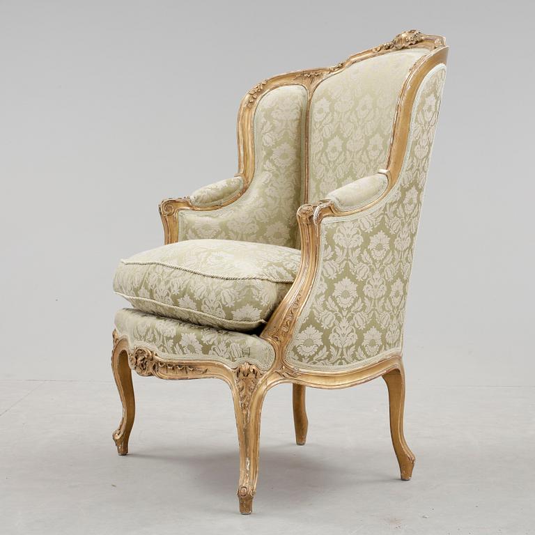 BERGÈRE, rokokostil, omkr 1900.