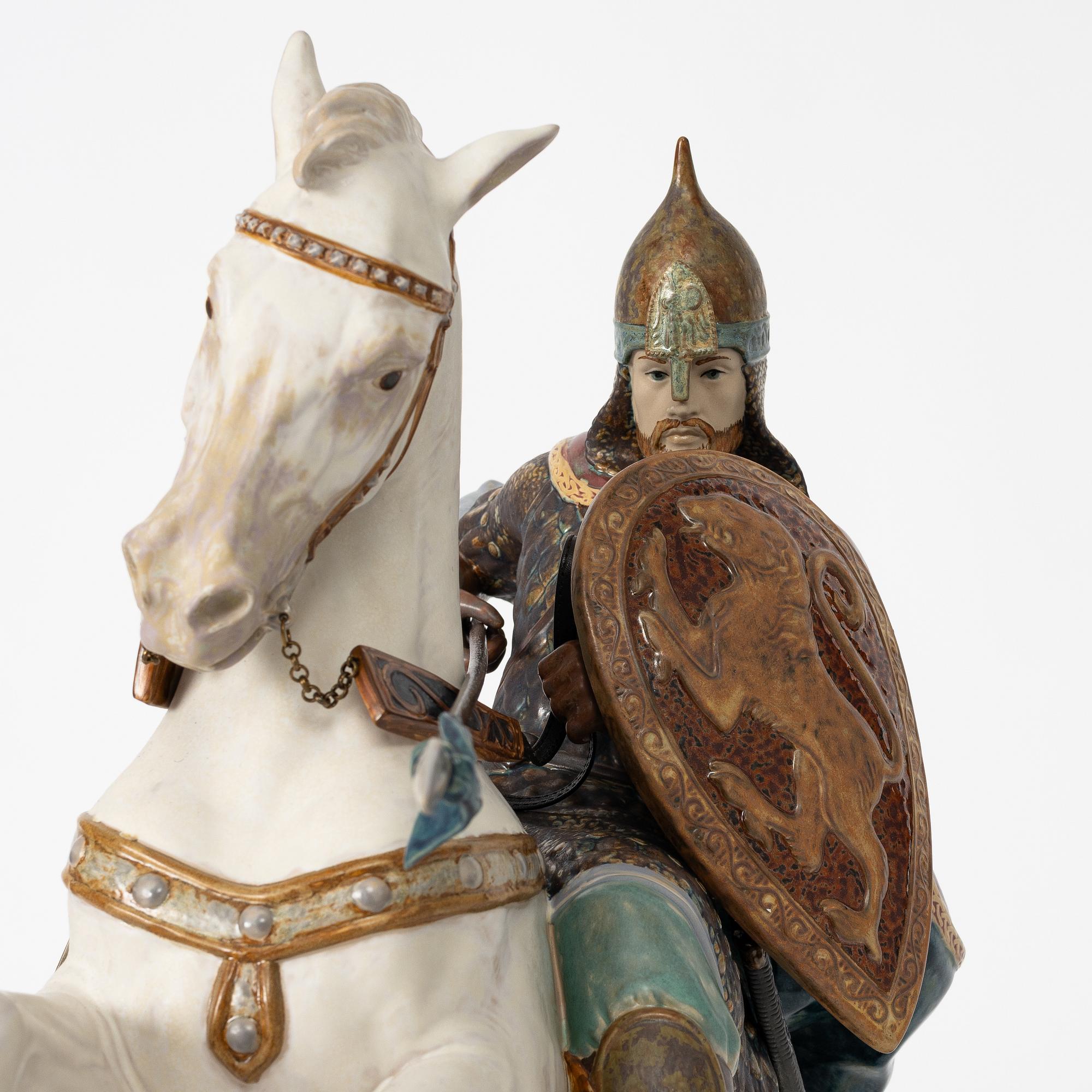 Alfredo Llorens, figurine, "Alexander Nevsky", Lladró, Spain.