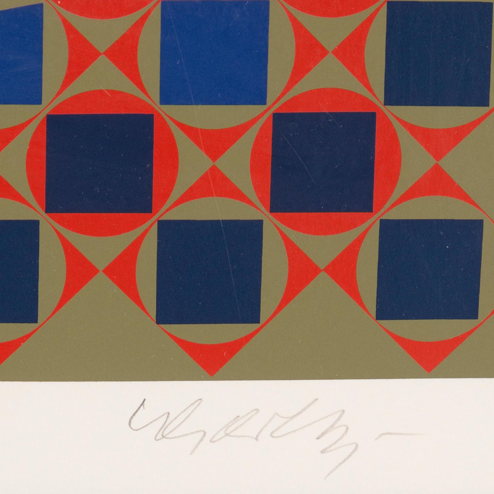 Victor Vasarely, serigrafi, signerad och numrerad 72/275.