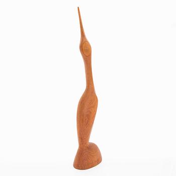 Sakari Pykälä, wooden sculpture, signed.