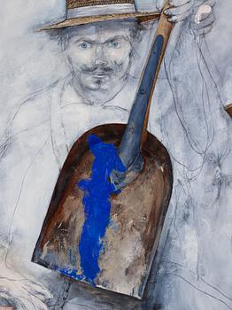 PG Thelander, "Fläcken II/Strindberg" (Trädgårdsmästare).