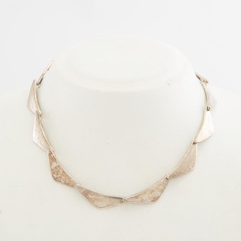 Georg Jensen, necklace, "Peak", sterling silver, Bent Gabrielsen.