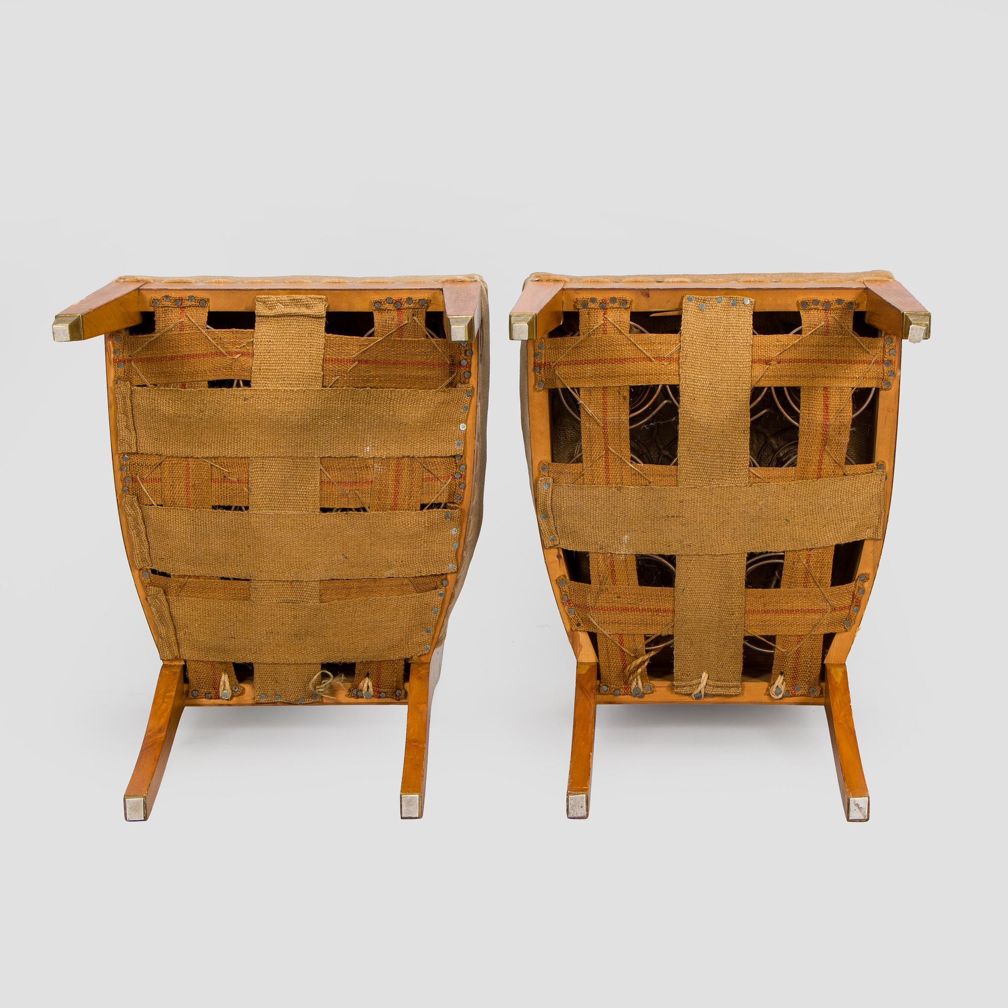 Adolf Koskinen, table and 4 chairs, for Elias Hollo Puunjalostustehdas, 1910s/1920s.