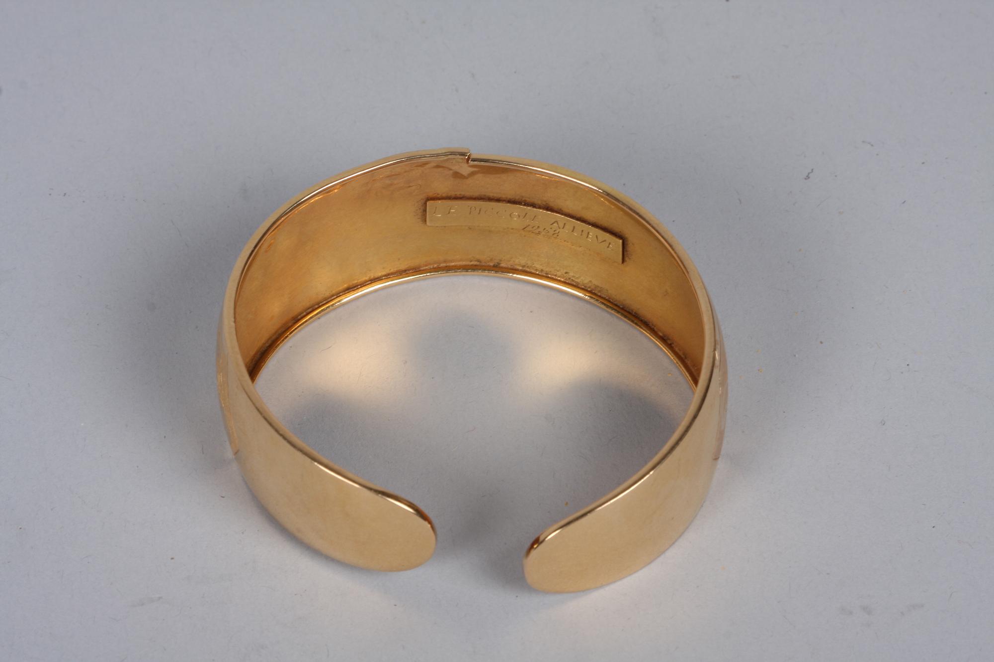 ARMBAND, guld, Le Piccole Allieve, 1958. 25 gram.
