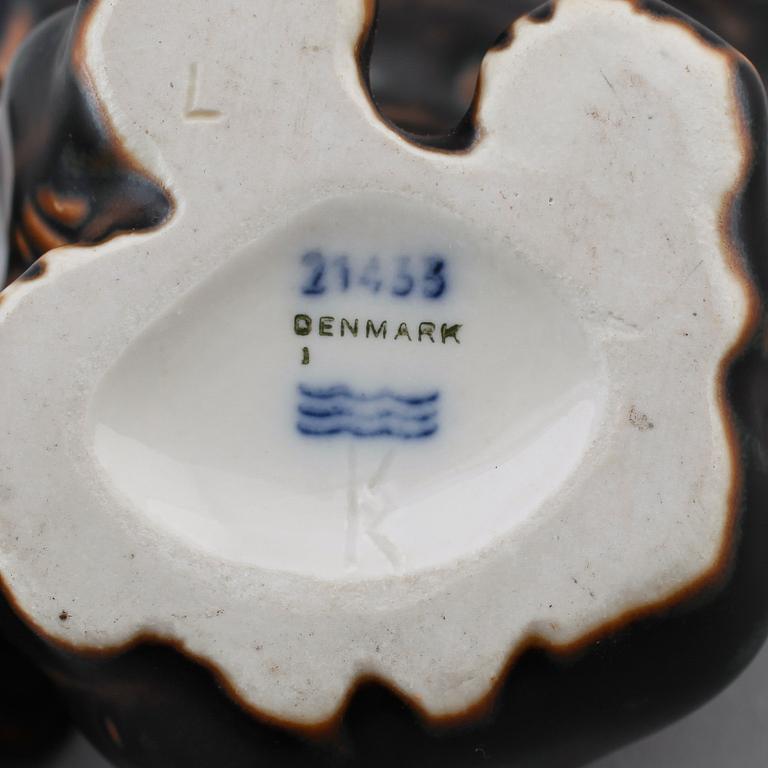 FIGURER, 4 st, stengods, Knud Kyhn, Royal Copenhagen.