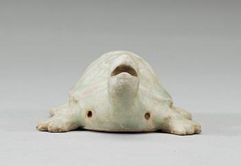 A pale celadon glazed figurine of a turtle, Song dynasty (960-1279).