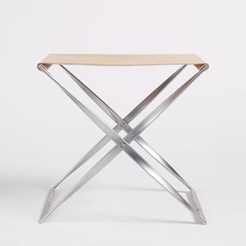 Poul Kjaerholm, a 'PK91' folding stool, edition E Kold Christensen, Denmark, early 1960s.