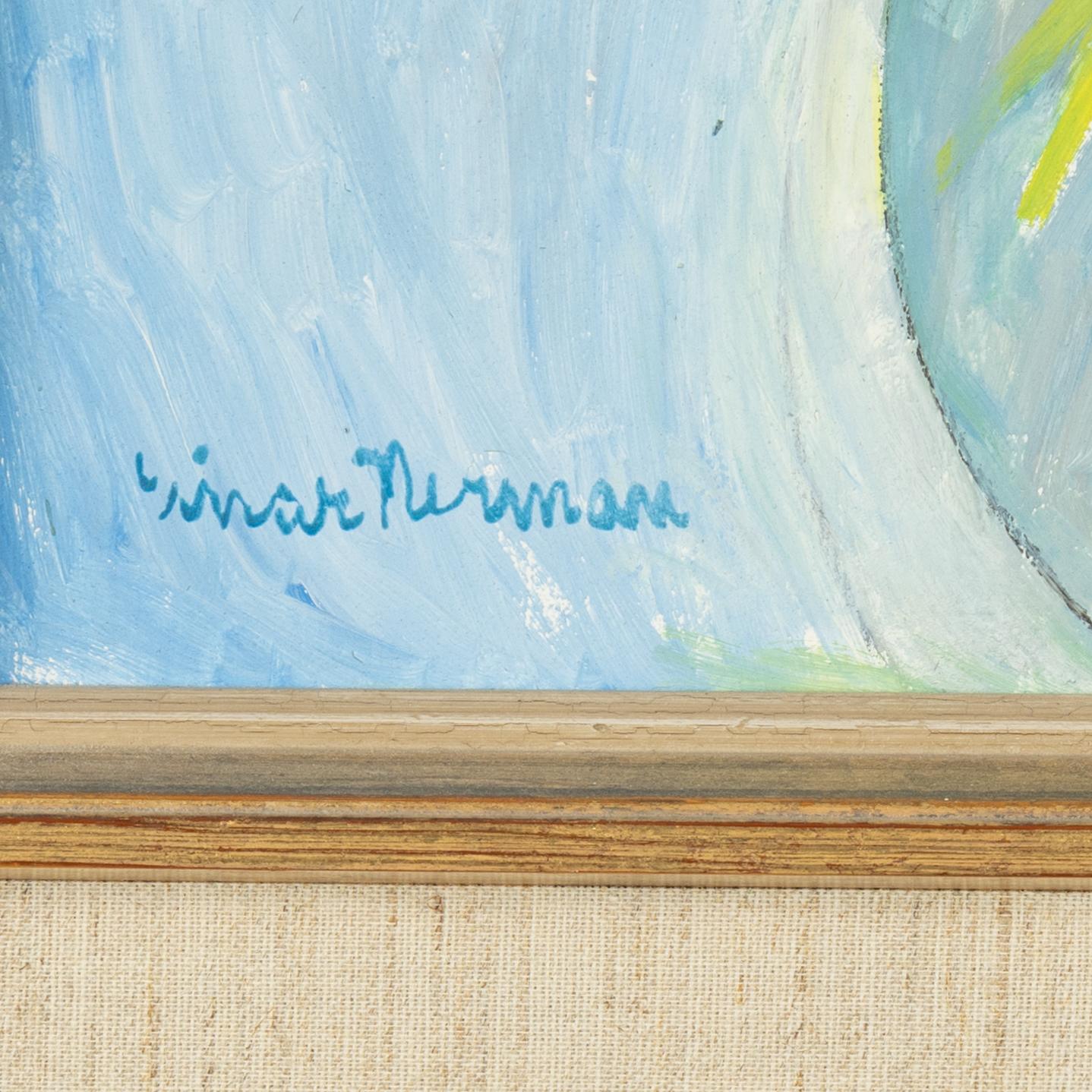 Einar Nerman, oil on panel, signed.