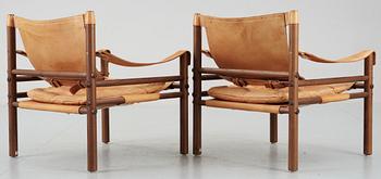 FÅTÖLJER, ett par, "Sirocco", design Arne Norell. Modellen formgiven 1964.