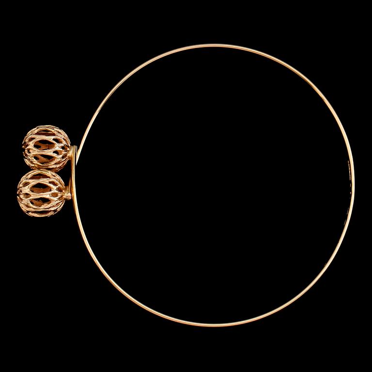 ARMBAND, 18 K guld, Alton, 1974. Vikt ca 9 gram.