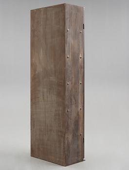 A Jonas Bohlin stained oak and patinated steel cabinet 'Slottsbacken', Källemo, Sweden circa 1987.