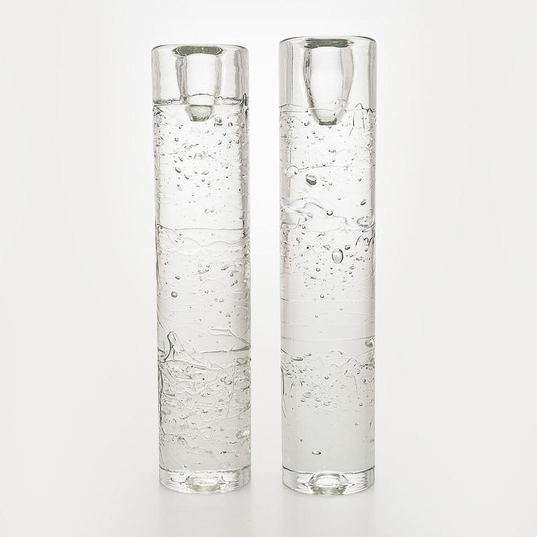 Timo Sarpaneva, kynttilänjalkapari, "Arkipelago"-sarja, Iittala.