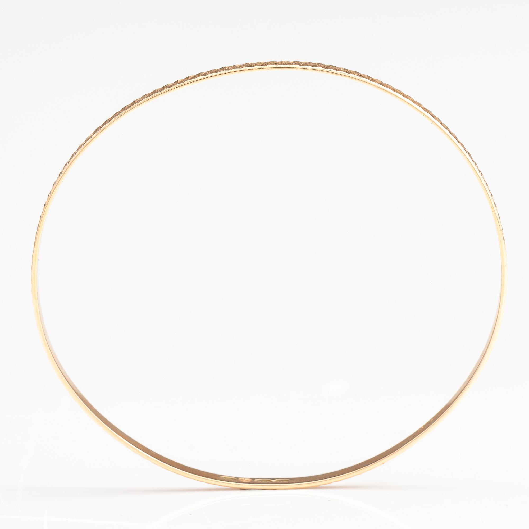 Armband, 14K guld, Westerback, Helsingfors 1973.