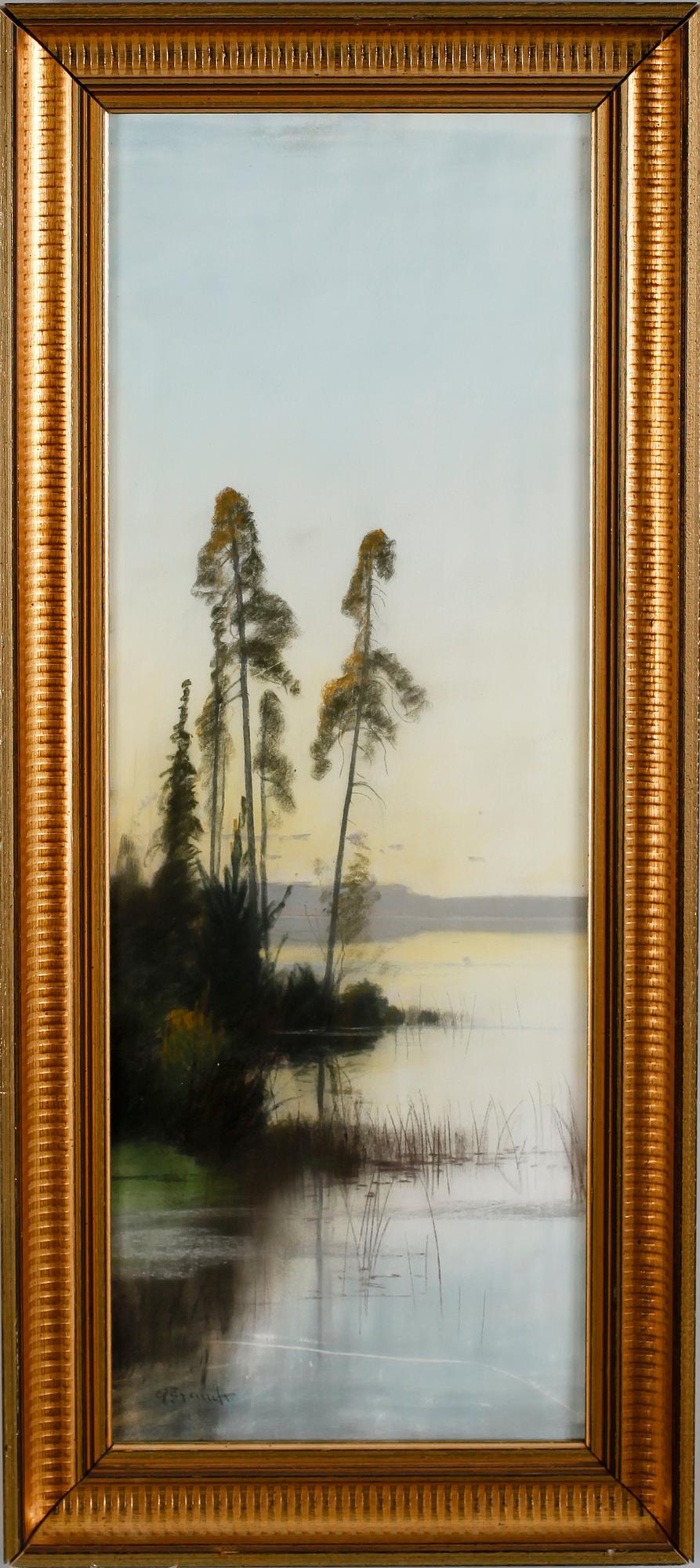 CARL BRANDT, pastell, sign.