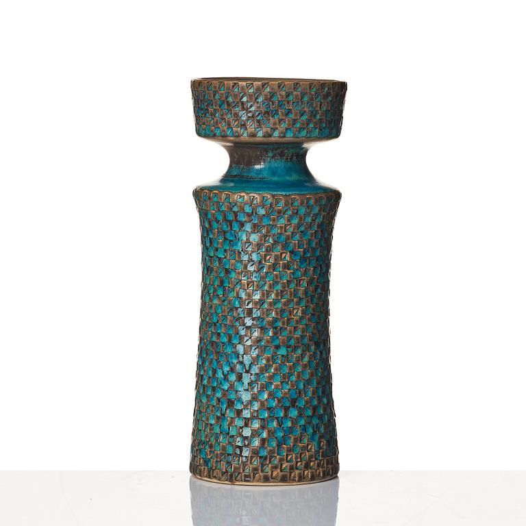 Stig Lindberg, a stoneware vase, Gustavsberg studio, Sweden 1962.