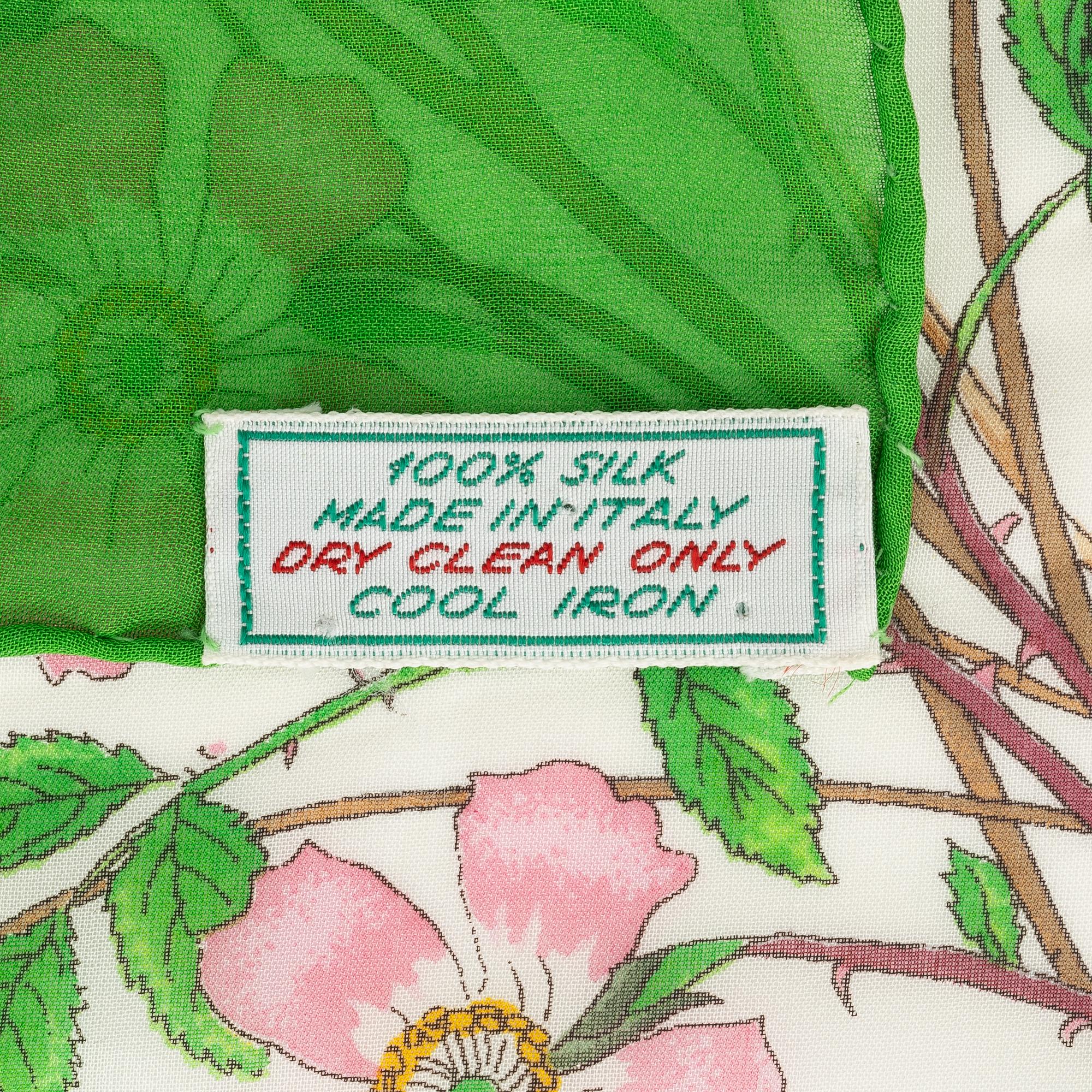 Gucci, scarf, "Flora", vintage.