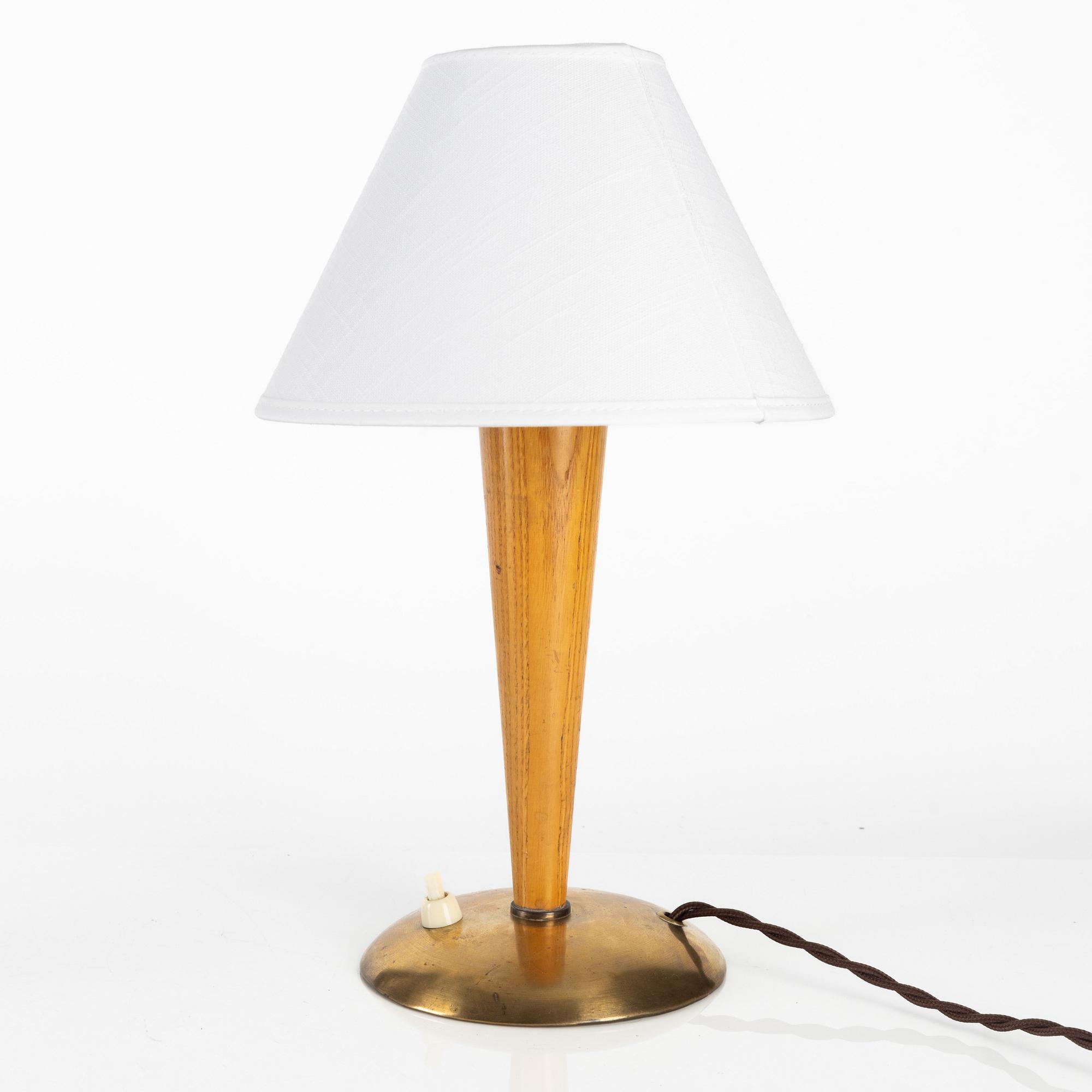 Bertil Brisborg, bordslampor, ett par, Nordiska Kompaniet, 1940-50-tal.