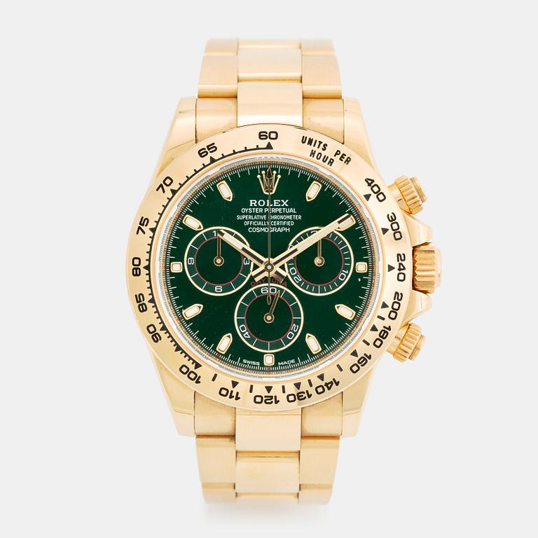 Rolex, Cosmograph, Daytona, kronograf, "Green Dial", ca 2016.