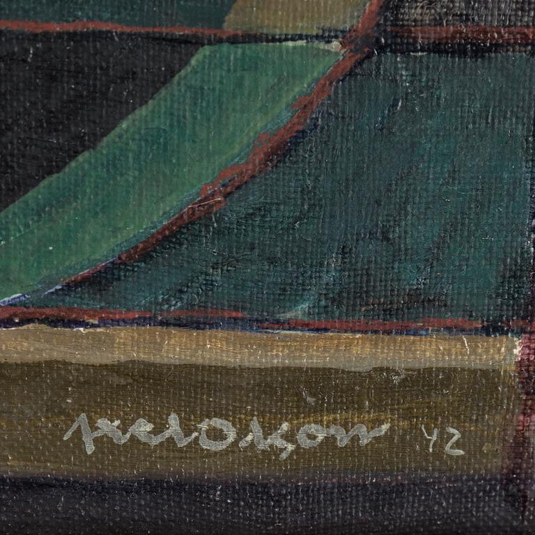 AXEL OLSON, olja på duk. Signerad och daterad 42.