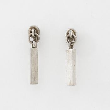 A pair of earrings by Wiwen Nilsson, Lund, 1956.