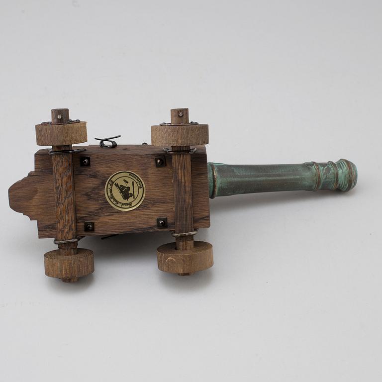 SALUTKANON, modell från Regalskeppet Wasa, "24-pundig kanon från Regalskeppet Wasa 1628", 1900-talets senare del.