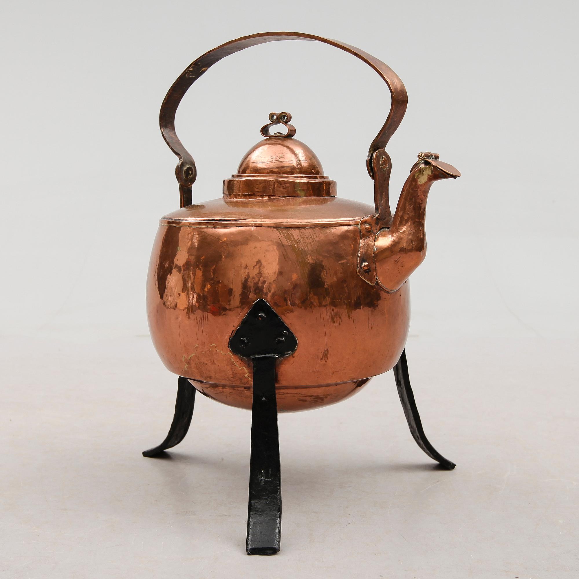 KAFFEPANNA, koppar, 1800-tal.